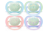 Philips Avent Ultra Air Nighttime Pacifier 0-6m, mixed case, 2 pack, - SCF376/10
