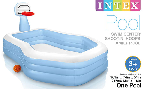 101X74X51 SHOOTIN HOOPS FAMILY POOL - 57183