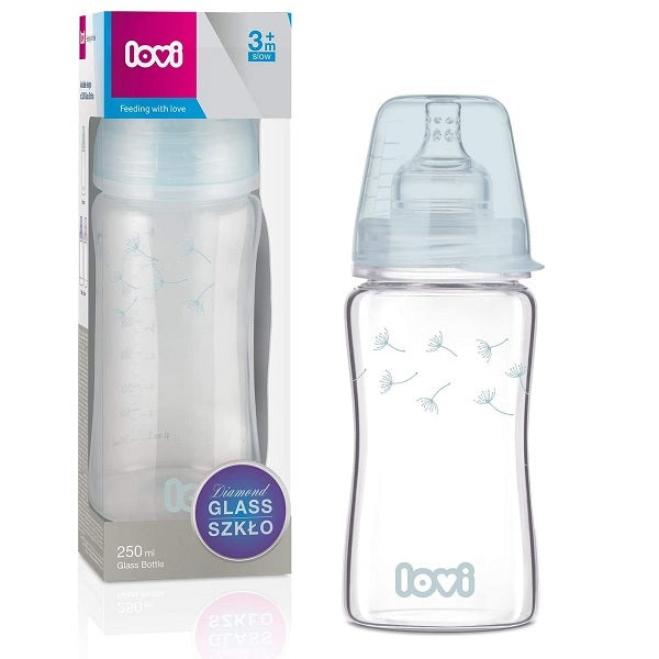 LOVI Glass Bottle DIAMOND GLASS 250 ml Botanic - 74/205