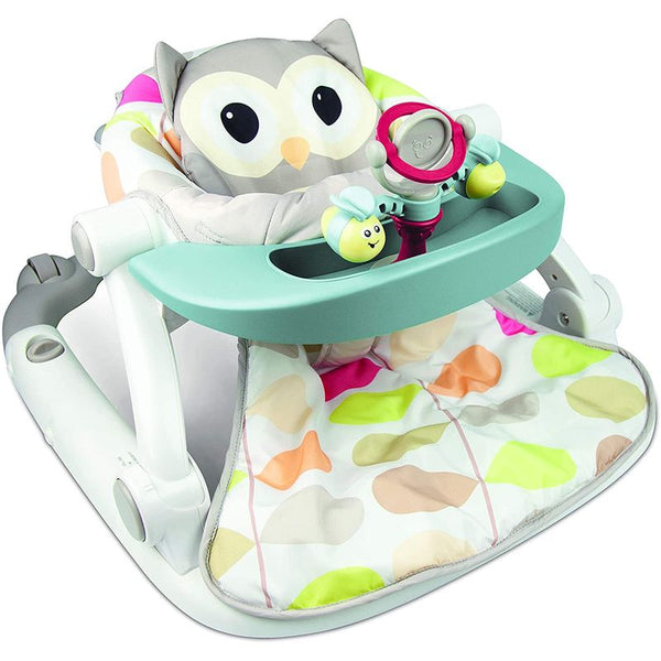 WINFUN SIT TO WALK FLOOR SEAT WITH TOY TRAY OWL - 805200