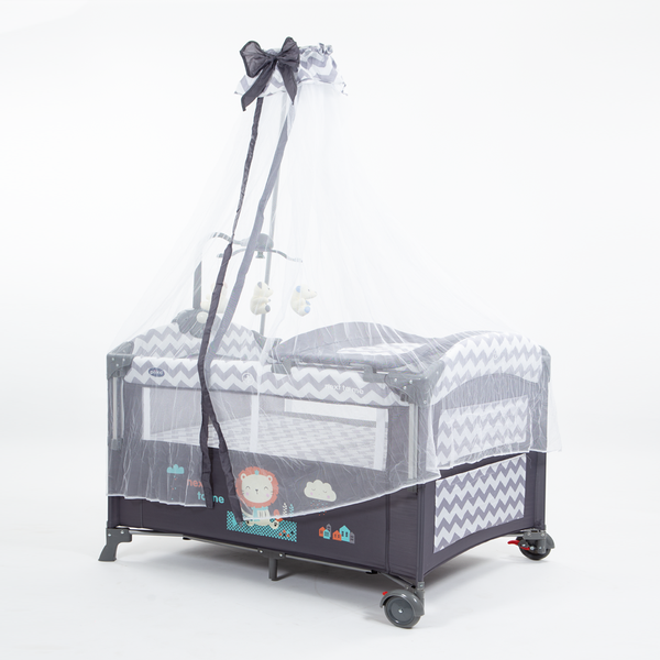 PLAY PEN/TRAVEL COT GREY - 28638