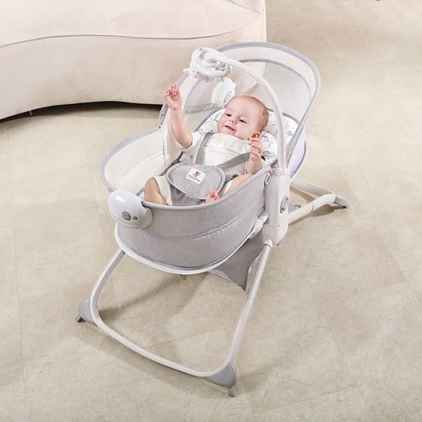 Mastela 6-in-1 Rocker & Bassinet | Grey - 8463