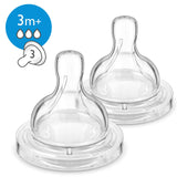 Silicone Teat 3m+ / Medium 3h PK2 - SCF633/27