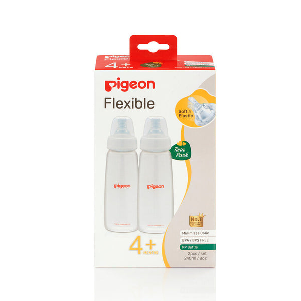 FLEXIBLE NURSING BOTTLE KPP 240 ML PK-2 - A79343