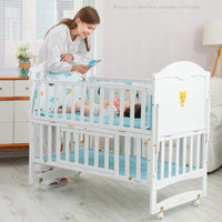 BABY WOODEN COT NEW BORN TO TODDLER - 28514