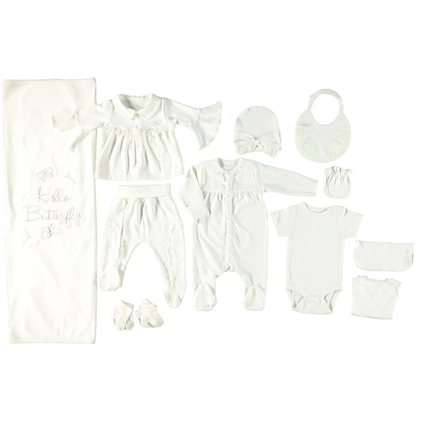BABY GIRL NEW BORN GIFT SET 10 PCS - 22030