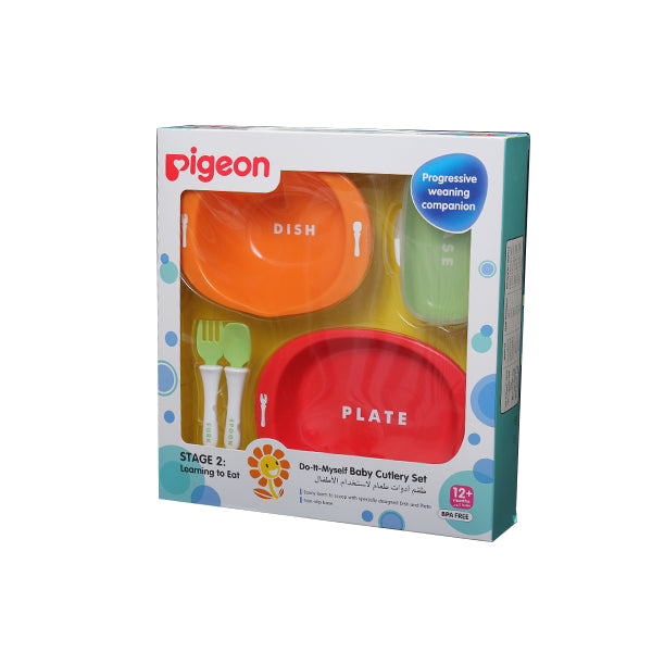 PIGEON DO-IT-MYSELF BABY CUTLERY SET - D404