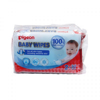 PIGEON BABY WIPES 30X2 60 SHEETS 100% PURE - P78101