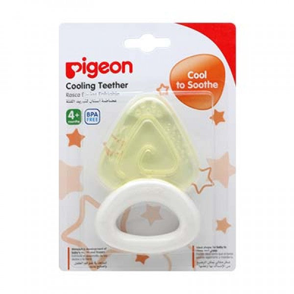 PIGEON COOLING TEETHER TRIANGLE YELLOW - N622