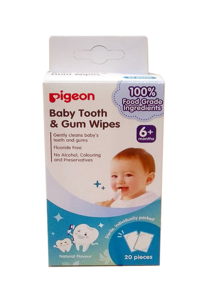PIGEON BABY TOOTH & GUM WIPES NATURAL - H78290-1