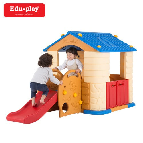 EduPlay House With Slide – Blue - 7338