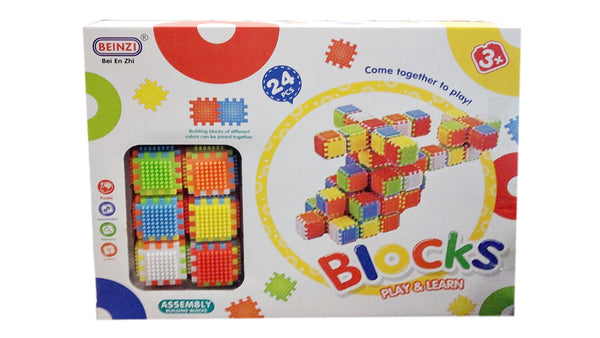 PLAY AND LEARN BLOCKS 24 PCS - 24743
