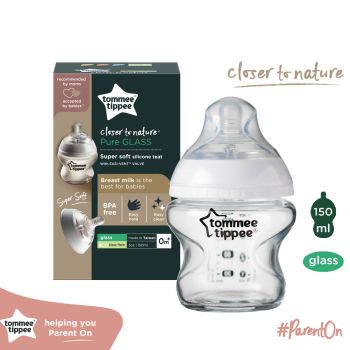 TT 422780 150ML/5Oz GLASS BOTTLE, SLOW FLOW TEAT