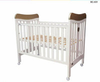 BABY WOODEN COT 2 IN ONE - BC-831