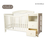 BABY WOODEN COT DLX WITH CHANGER TABLE - BC-1100