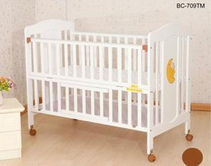 BABY WOODEN COT MOON STAR - 28627