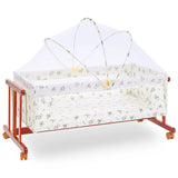 TINNIES WOODEN COT BROWN - T902