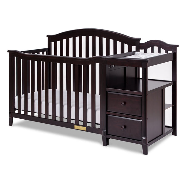 BABY WOODEN COT DLX WITH CHANGER TABLE - BC-1100-E