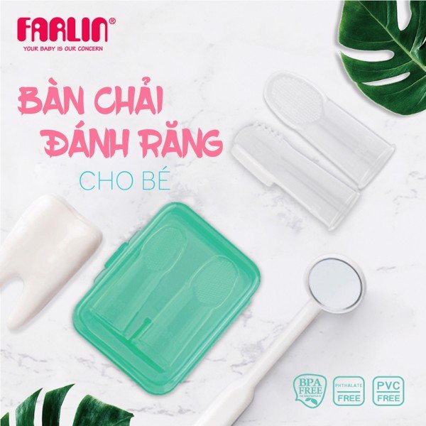 FARLIN FINGER TOOTH BRUSH PARENTS SET - BB-41001