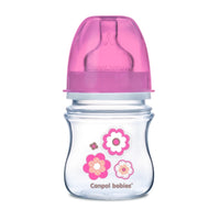 120 ml wide neck anti colic bottle Easy StartNewborn pink flowers - 35/216