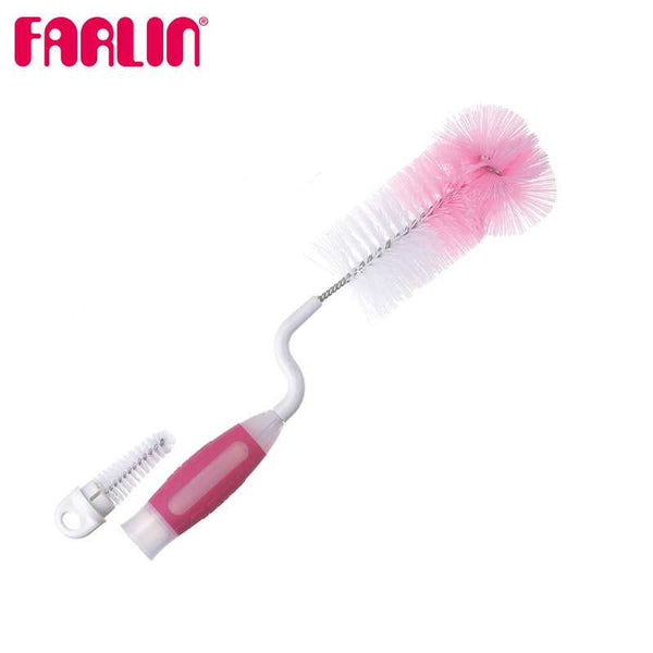 Farlin Bottle & Nipple Brush / Card for Baby Pink - BF-263