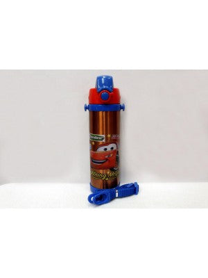 Cars Red Thermal Metallic Water Bottle