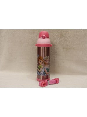 Frozen Pink Thermal Metallic Water Bottle