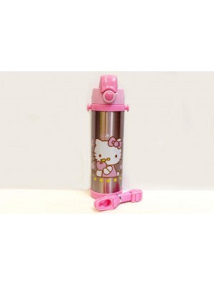 Hello Kitty Pink Thermal Metallic Water Bottle