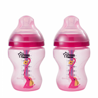 TT 422658 Advanced Anti-Colic Decorated Baby Bottles, Girl – 9 ounce
